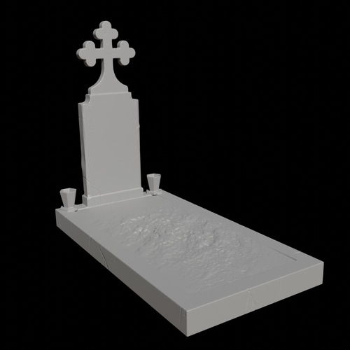 5 pack – Tombstones and gravestones 3D Print 285856