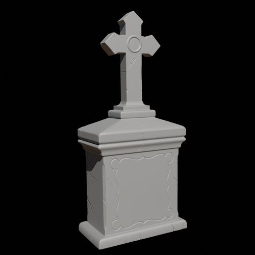 5 pack – Tombstones and gravestones 3D Print 285857