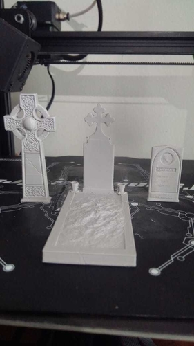 5 pack – Tombstones and gravestones 3D Print 285858
