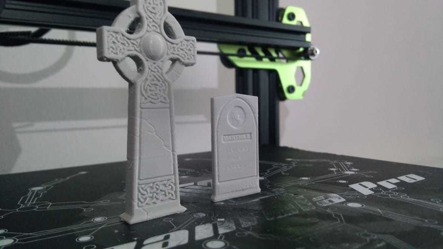 5 pack – Tombstones and gravestones 3D Print 285861