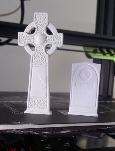 5 pack – Tombstones and gravestones 3D Print 285862
