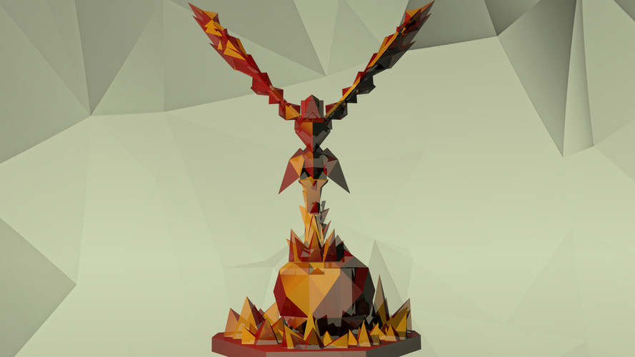 Low Poly Phoenix 3D Print 28590