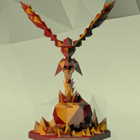 Low Poly Phoenix - Thumbnail 1