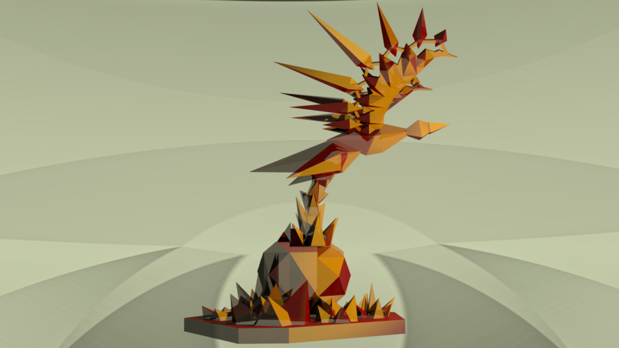 Low Poly Phoenix 3D Print 28591