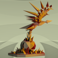Low Poly Phoenix - Thumbnail 2