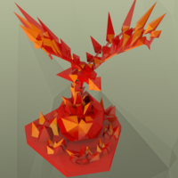 Low Poly Phoenix - Thumbnail 3