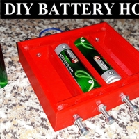 Small BATTERY HOLDER 3D Printing 286136