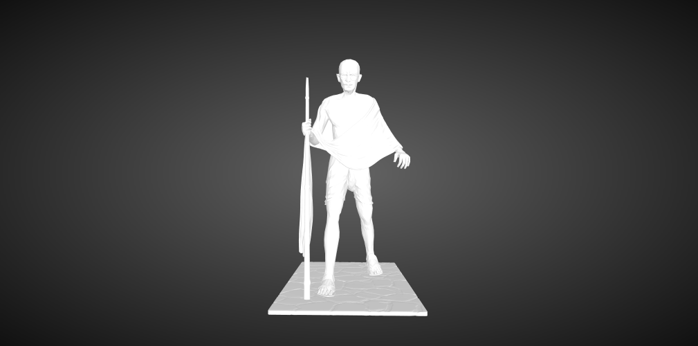 Mahatma Gandhi Sclupture 3D Print 28634
