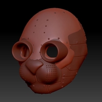 RAB BOT _ SciFi Helmet W Antenna models - Thumbnail 1