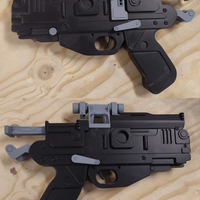 Small Star Wars - Blaster pistol Knight of Ren - Cardo  - FOR COSPLAY 3D Printing 286379