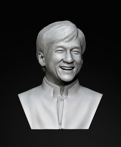 Jackie Chan bust portrait likeness