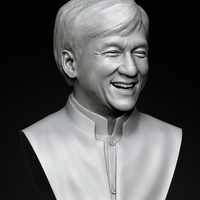 Jackie Chan bust portrait likeness - Thumbnail 2
