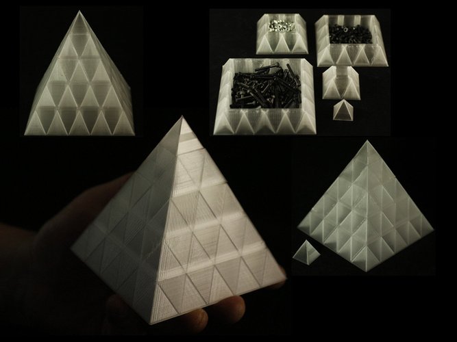 Pyramid Fugue Storage Trays 3D Print 28652