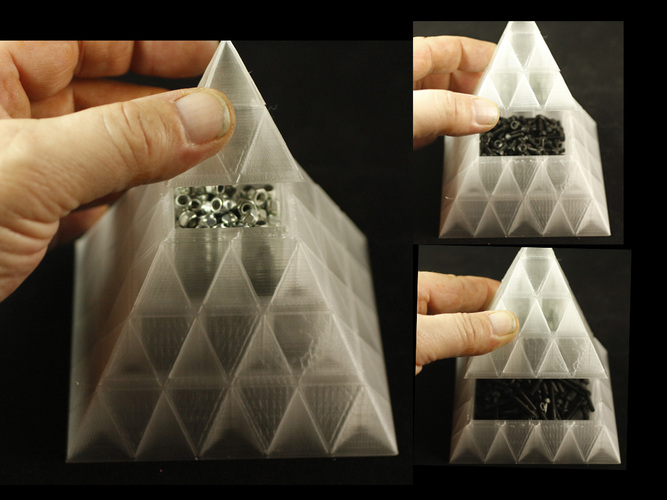 Pyramid Fugue Storage Trays 3D Print 28653