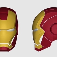 Small The iron man helmet 3D Printing 286535