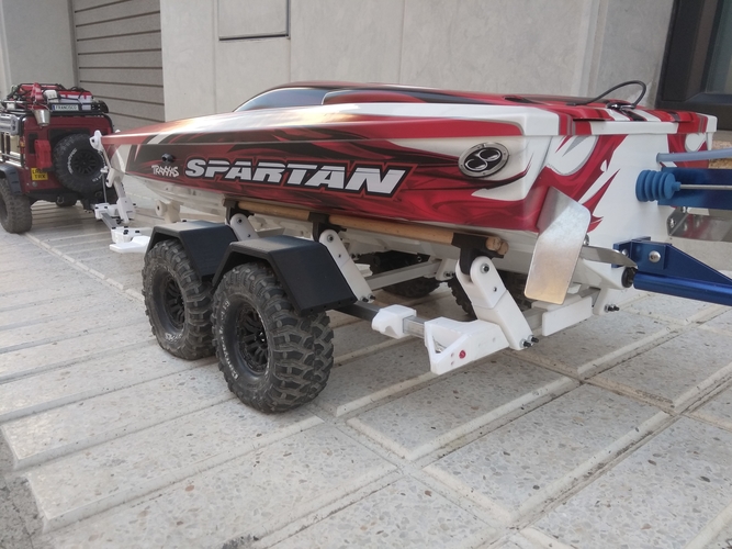 Trailer Boat  Traxxas Spartan  3D Print 286555