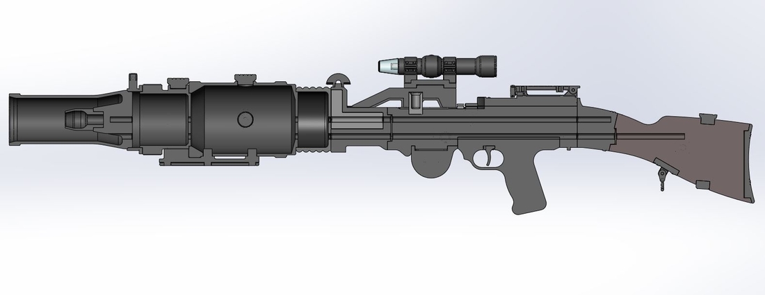 stormtrooper blaster 3d model