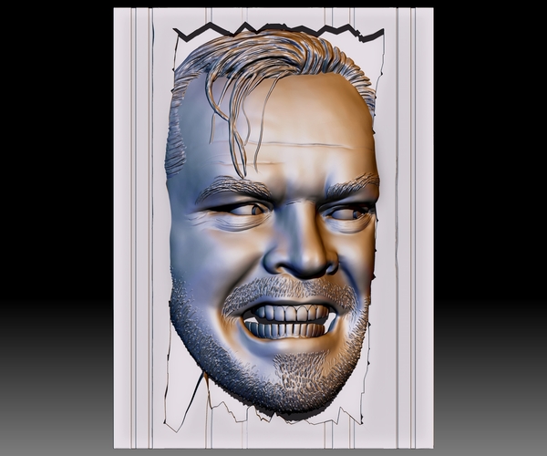 Portrait Bas-relief based on your photo 3D Print 286618