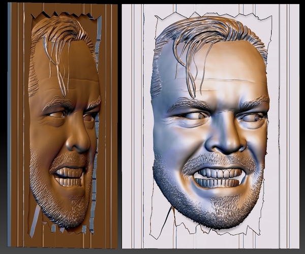 Portrait Bas-relief based on your photo 3D Print 286619
