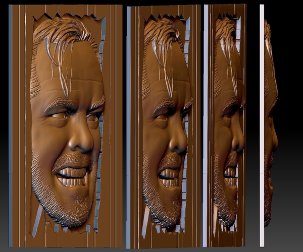 Portrait Bas-relief based on your photo 3D Print 286620