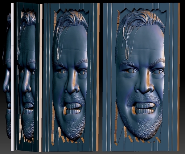 Portrait Bas-relief based on your photo 3D Print 286621