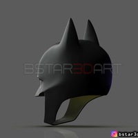 Batman Helmet-The Batman 2021-Robert Pattinson-DC comic Fan Art  - Thumbnail 5