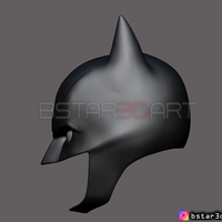 Batman Helmet-The Batman 2021-Robert Pattinson-DC comic Fan Art  - Thumbnail 11