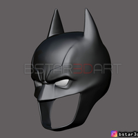 Batman Helmet-The Batman 2021-Robert Pattinson-DC comic Fan Art  - Thumbnail 12