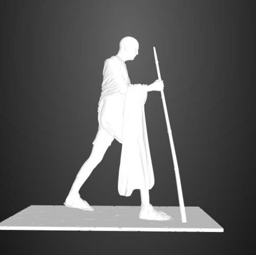 Mahatma Gandhi Sclupture 3D Print 28673