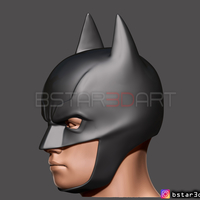 Batman Helmet-The Batman 2021-Robert Pattinson-DC comic Fan Art  - Thumbnail 20