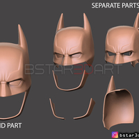Batman Helmet-The Batman 2021-Robert Pattinson-DC comic Fan Art  - Thumbnail 23