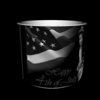 Lithophane 4th of July lamp shade - Thumbnail 3
