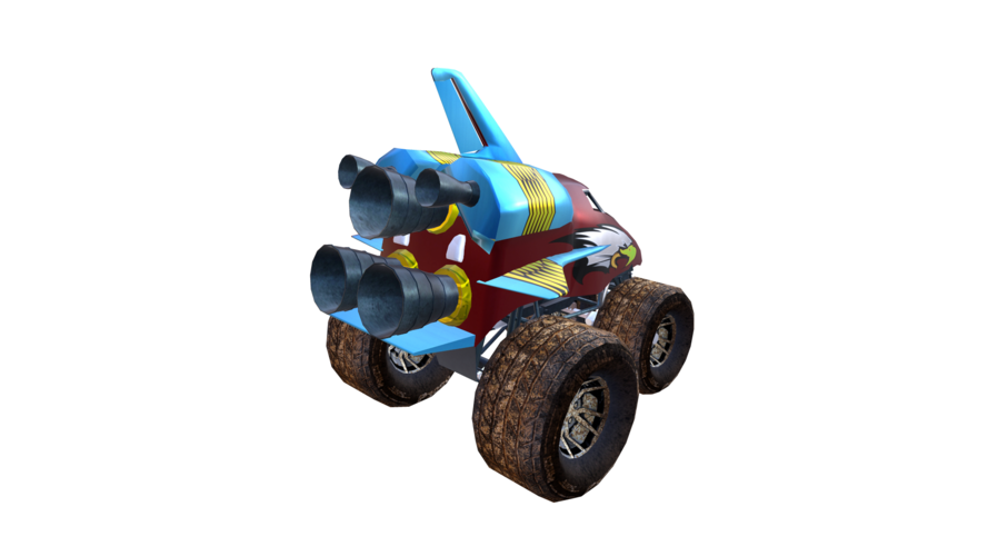 Plane Monster Truck 3D Print 286912