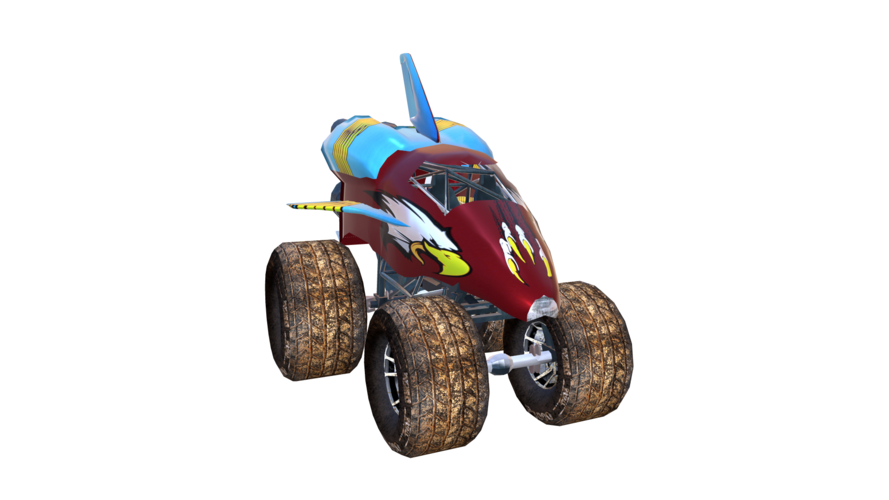 Plane Monster Truck 3D Print 286914