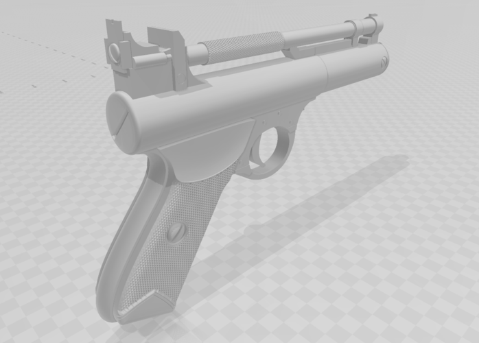 Webley Premier Air Pistol Premier Model E 3D Print 286971