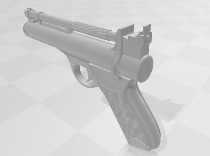 Webley Premier Air Pistol Premier Model E 3D Print 286972