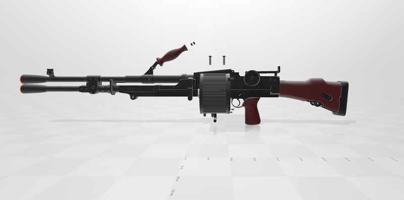 Star Wars - CARA DUNE HEAVY BLASTER v 3.0 - Hight Details