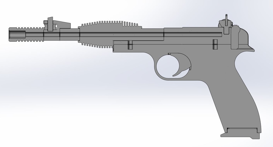 Blaster pistol X-30 from Star Wars Return of the Jedi 3D Print 287048