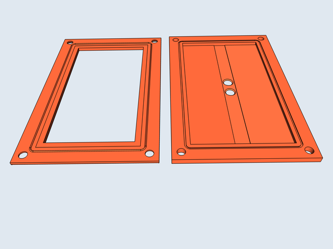 Solar panel 110x60mm holder 3D Print 287095