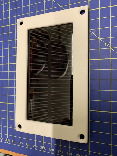 Solar panel 110x60mm holder 3D Print 287099