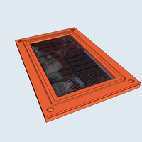 Small Solar panel 110x60mm holder 3D Printing 287101