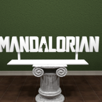 Small Mandalorian Logo. 3D Printing 287109