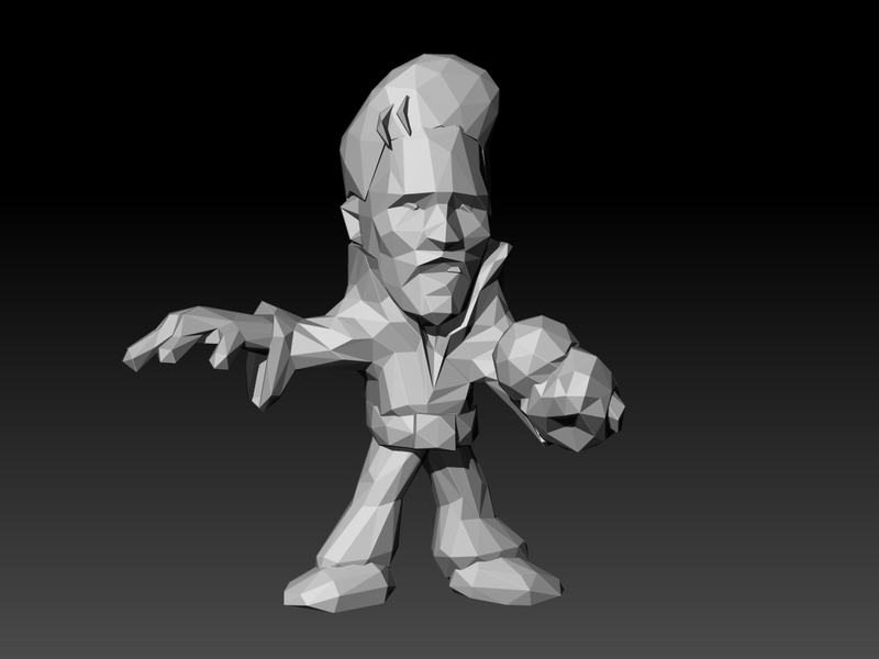 Low Pôly Elvis Presley