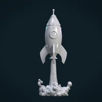 Cartoon Rocket - Thumbnail 2