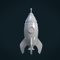 Cartoon Rocket - Thumbnail 3