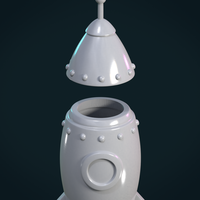 Cartoon Rocket - Thumbnail 4