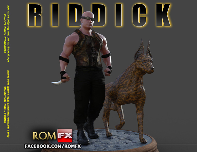 Riddick Action Figure Printable - Vin Diesel