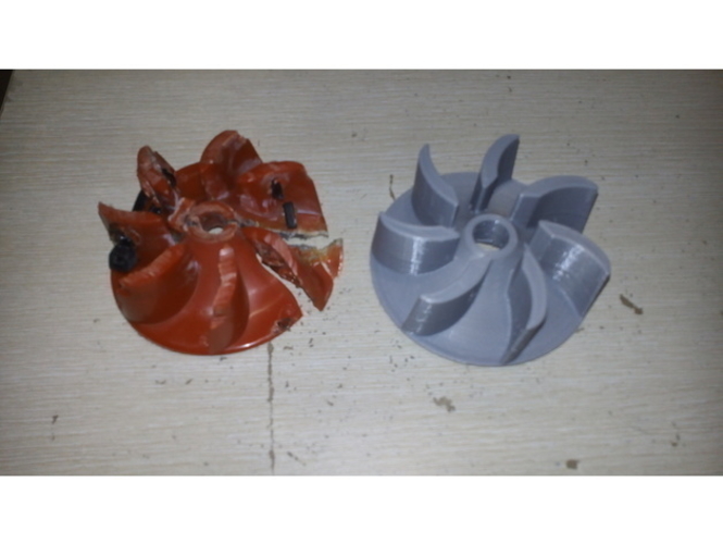 Impeller for a Vacuum Cleaner AirRam BISSELL GTech 3D Print 287285
