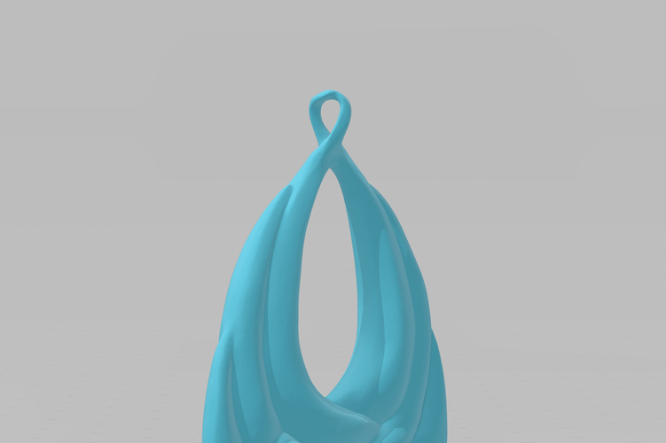 Water Pendant 3D Print 287320