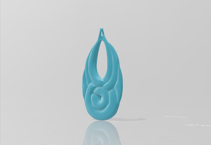 Water Pendant 3D Print 287322